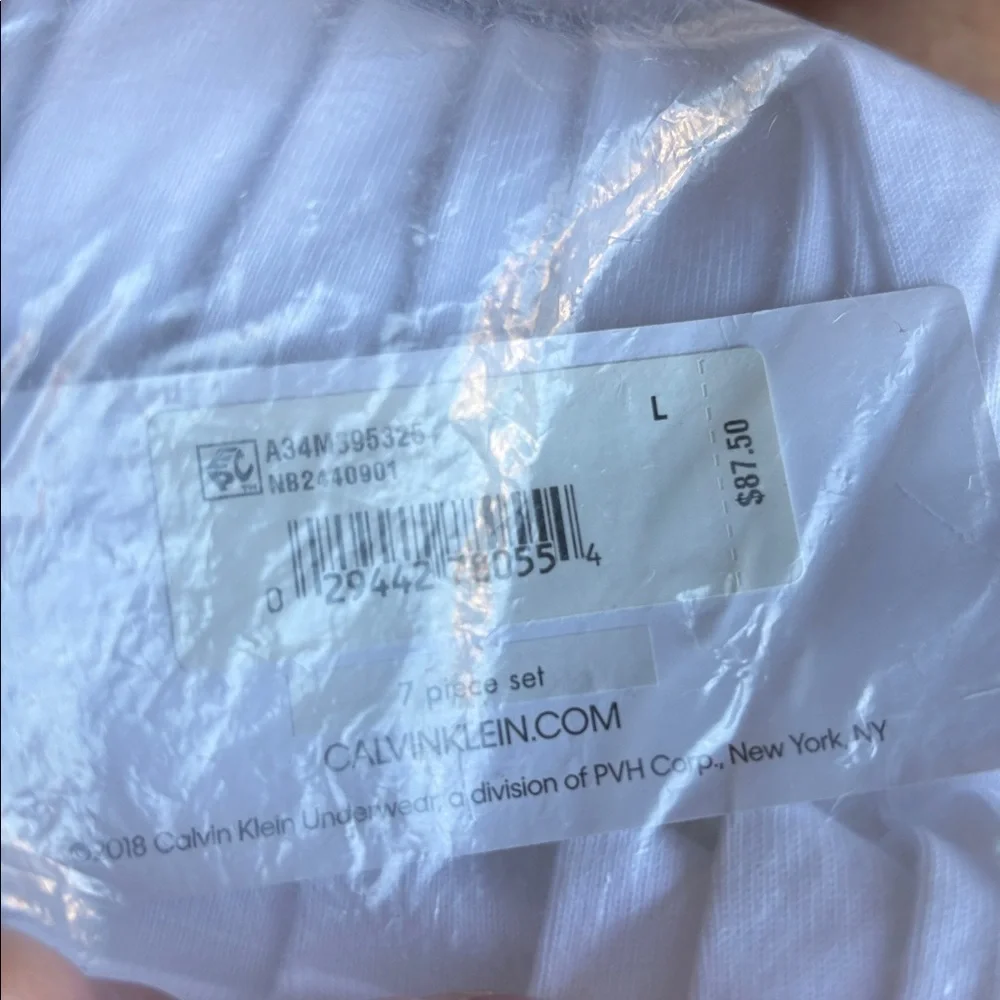 Calvin Klein Men's Cotton Classics 7-Pack Boxer Brief Large White